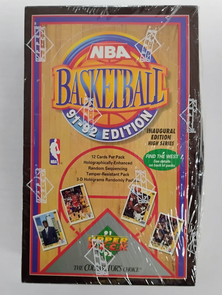 1991-92 Upper Deck  Basketball High Series Sealed Box Find The West