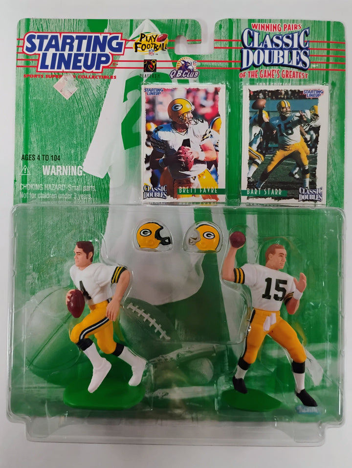 1997 Kenner Starting Lineup Classic Doubles Brett Favre/Bart Starr Sealed