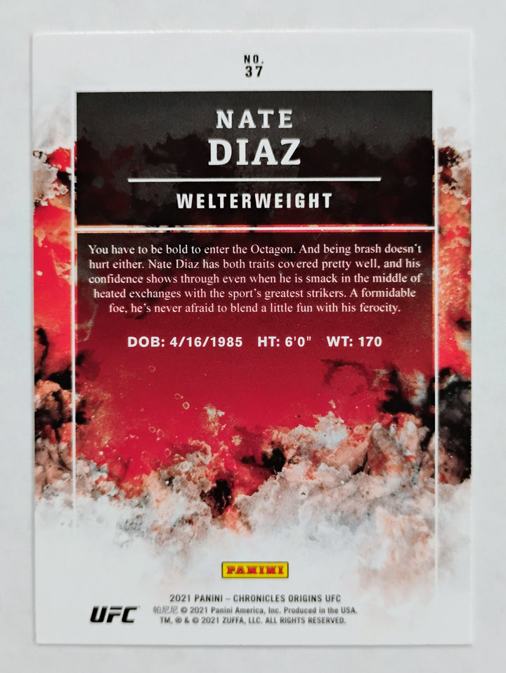 2021 Panini UFC Nate Diaz Chronicles Origins #37