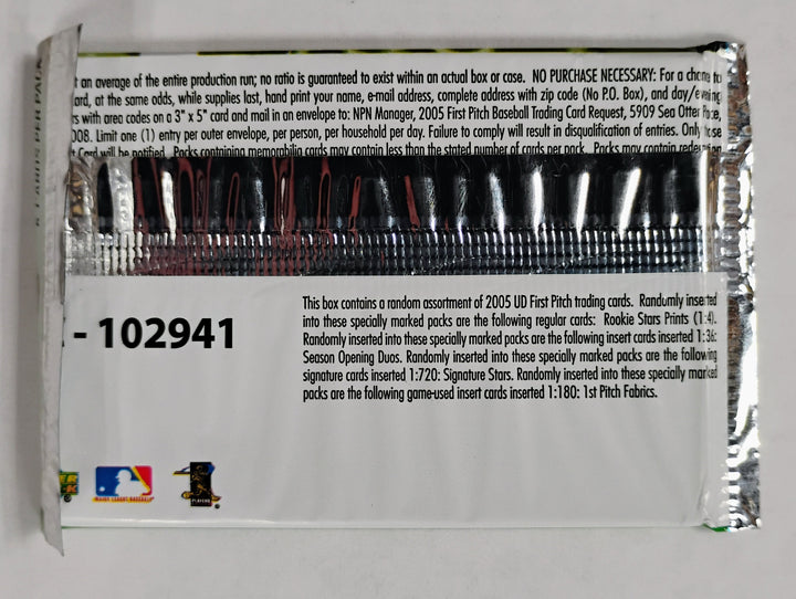2005 Upper Deck 1st Pitch Baseball Sealed Pack