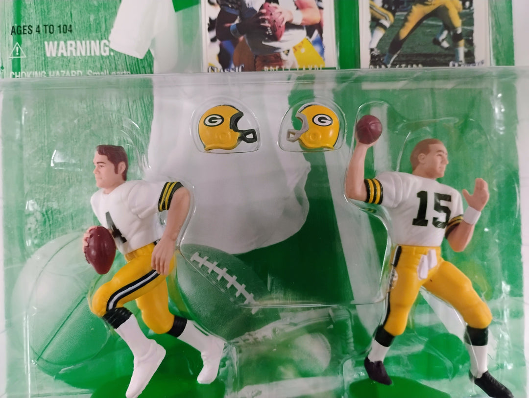 1997 Kenner Starting Lineup Classic Doubles Brett Favre/Bart Starr Sealed