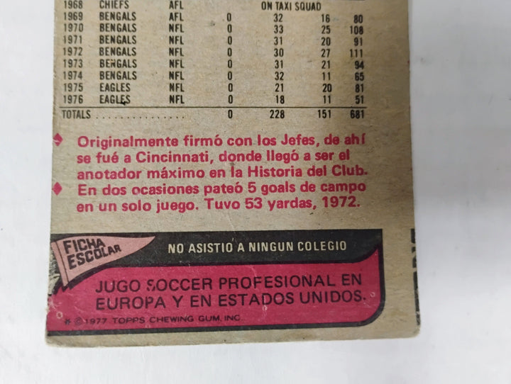 1977 Topps Mexican Football Horst Muhlmann #23