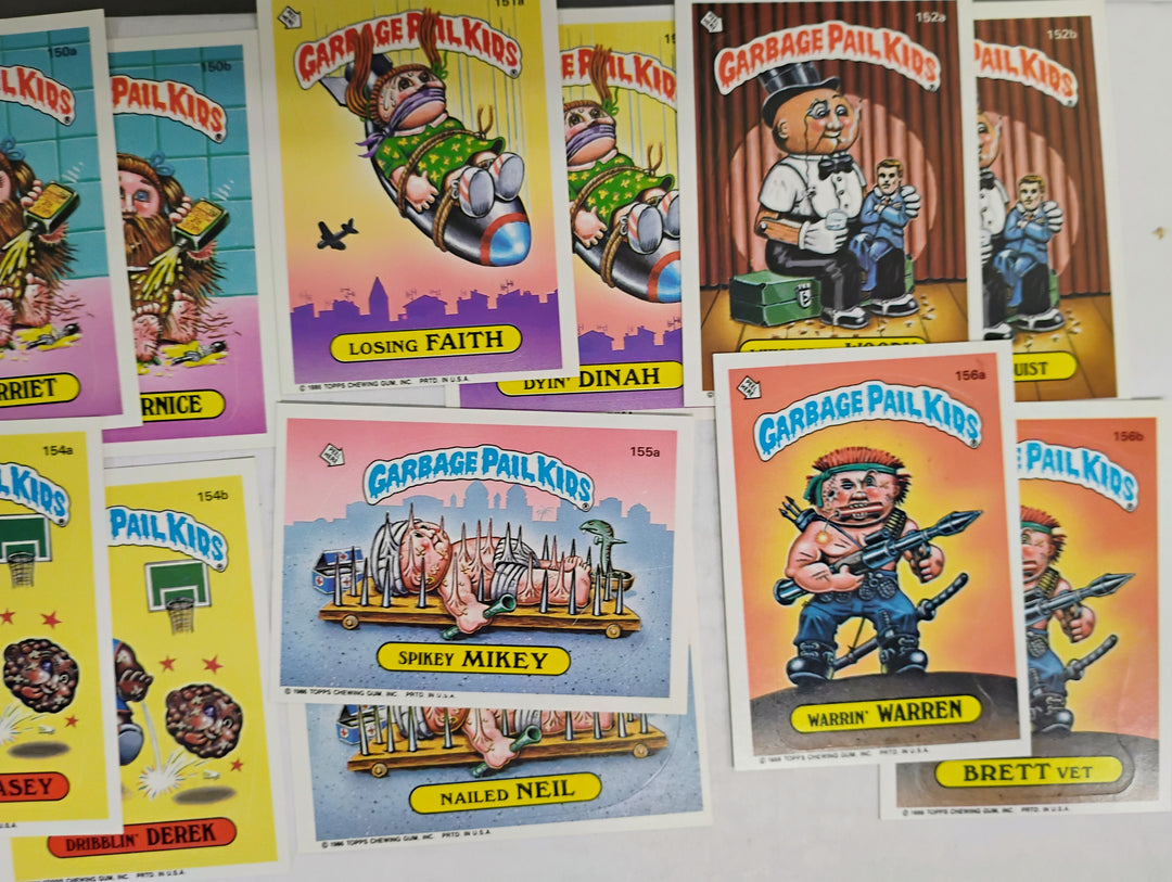 1986 Topps Garbage Pail Kids Series 4 Complete Set EX-MT