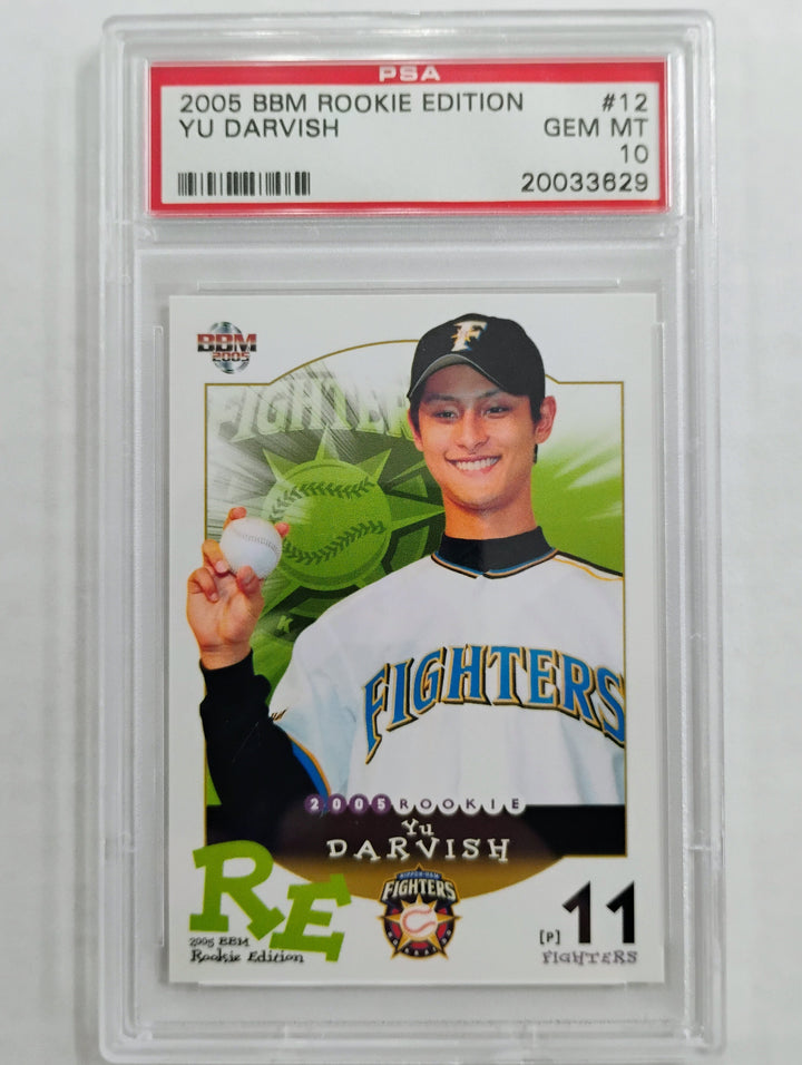 2005 BBM Rookie Edition Yu Darvish #12 PSA GEM MINT 10