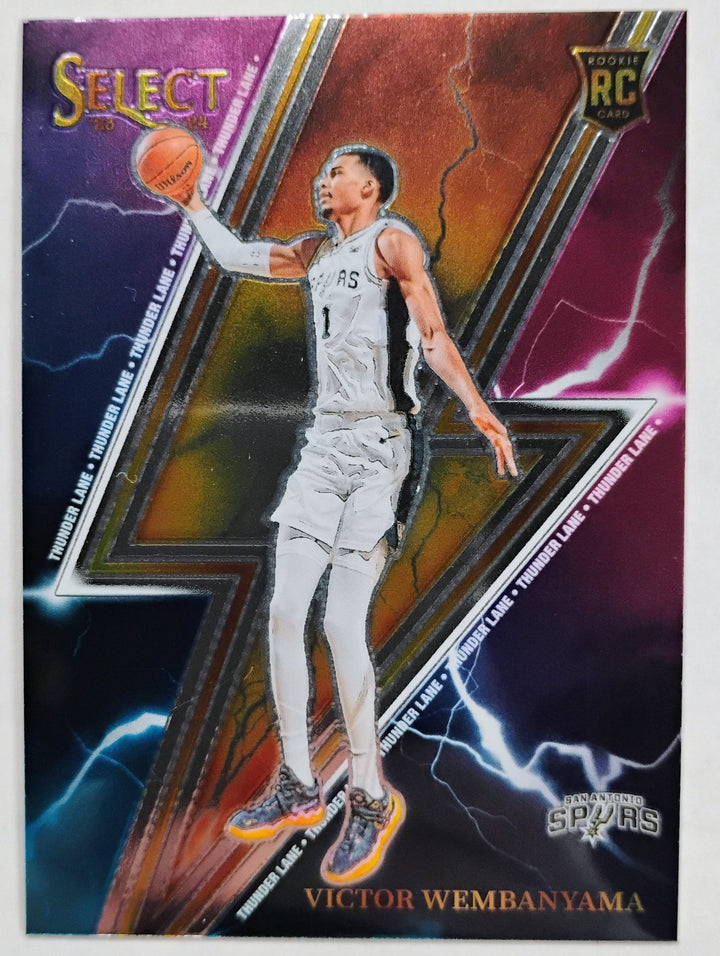 2023-24 Panini Select Victor Wembanbama RC #5 Thunder Lane