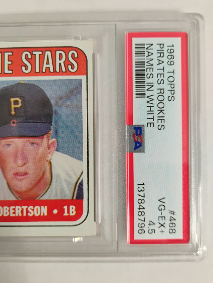 1969 Topps Pirates Rookies #468 Names In White Letter PSA 4.5 VG-EX+