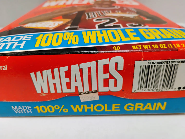 18 oz General Mills Wheaties Michael Jordan W/ Gym Bag & Wheaties Box  Empty Box