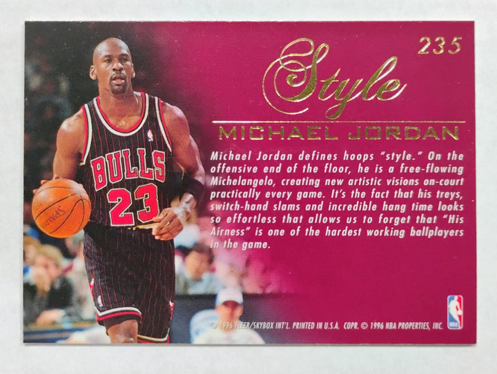 1995-96 Fleer Flair Basketball Michael Jordan #235 Style