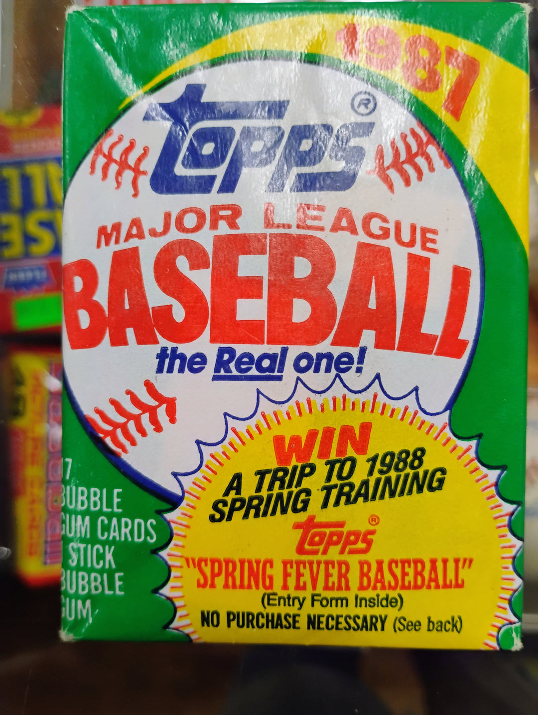 1987 Topps Baseball Sealed Wax Pack