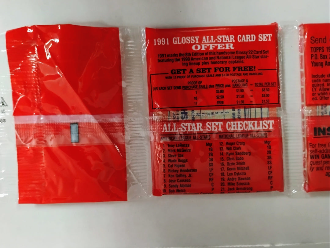 1991 Topps Baseball Rack Pack