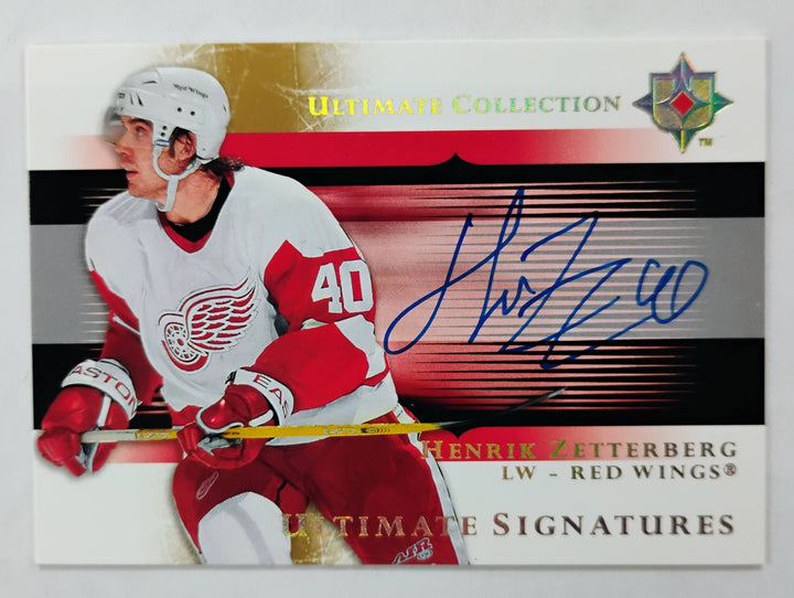 2006-06 Upper Deck Ultimate Collection Hockey Henrik Zetterberg #US-HZ Ultimate Signatures