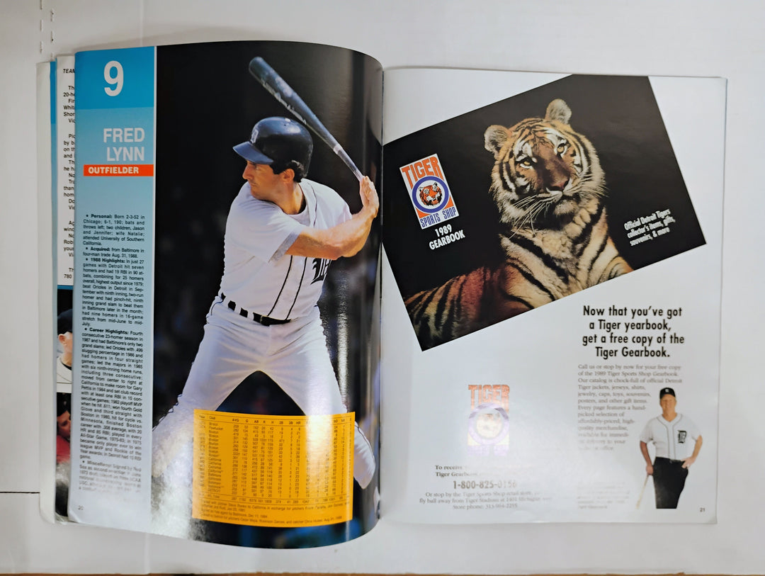 1989 Detroit Tigers Official Yearbook