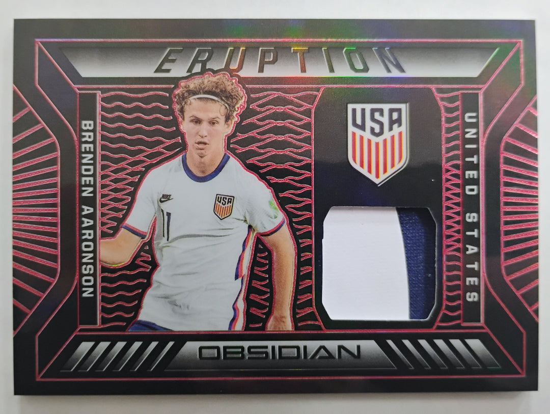 2021-22 Panini Obsidian Soccer Brenden Aaronson #E-BA Eruption 11/25