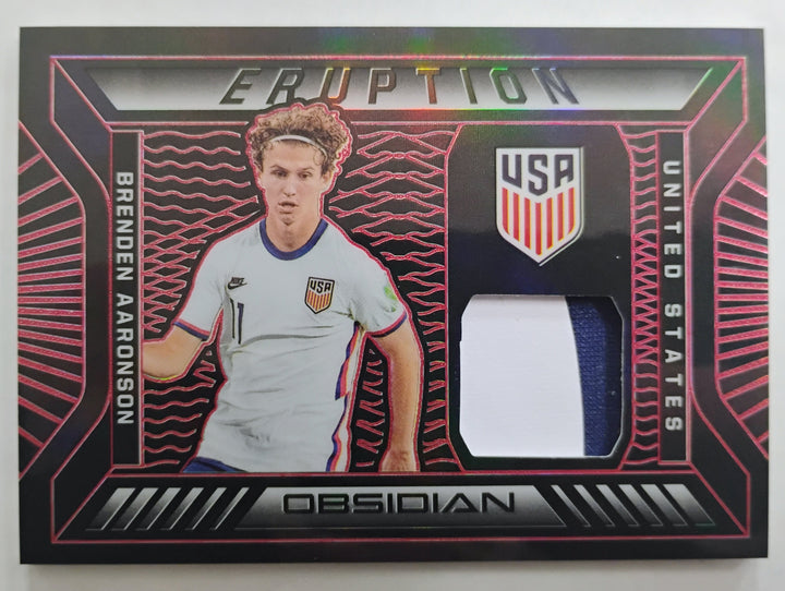 2021-22 Panini Obsidian Soccer Brenden Aaronson #E-BA Eruption 11/25