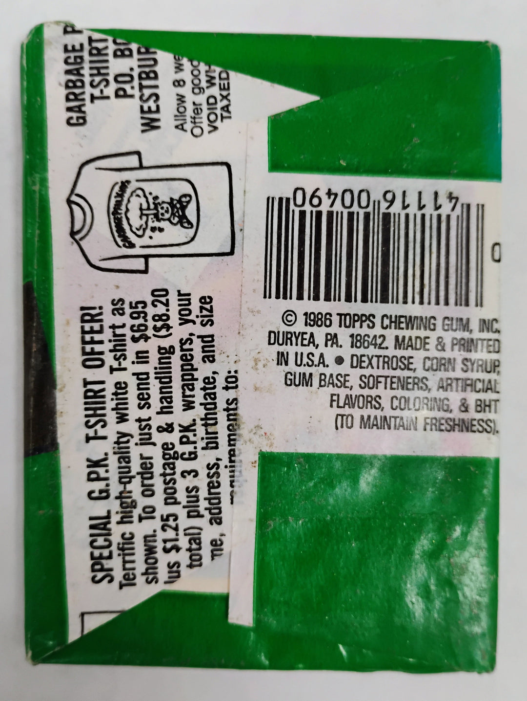 1986 Topps Garbage Pail Kids 3rd Series Sealed Pack