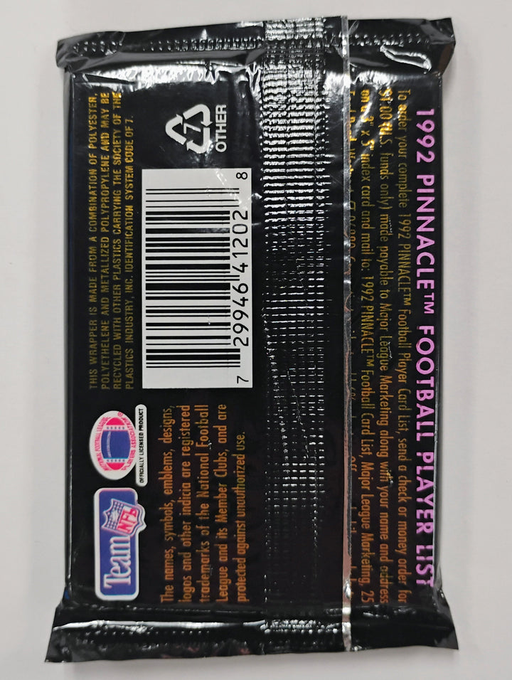 1992 Pinnacle Football Sealed Pack