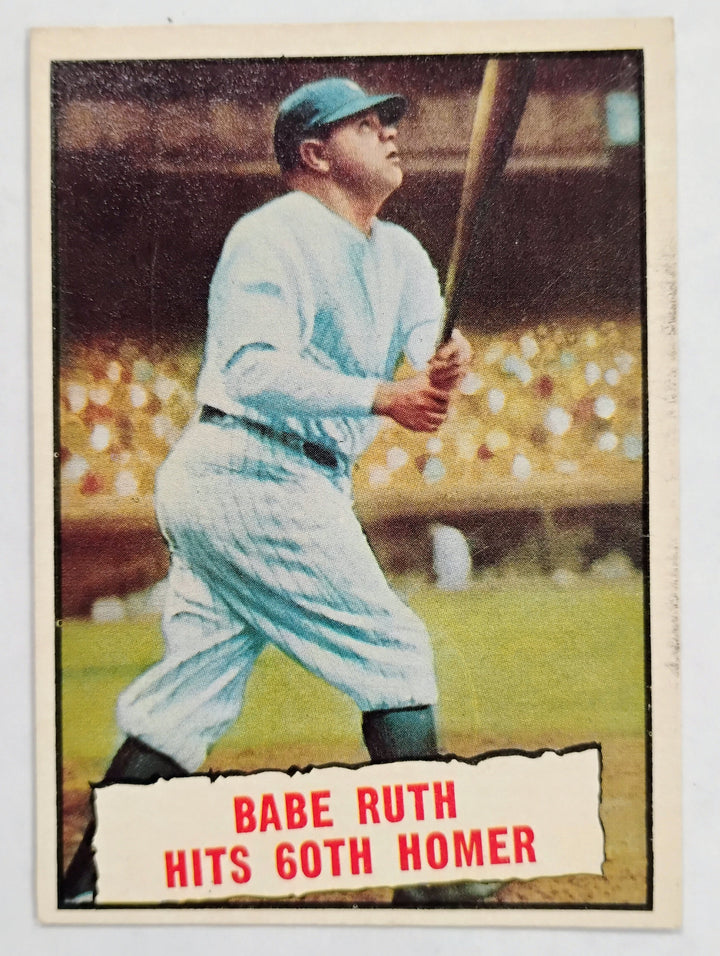 1961 Topps Baseball Babe Ruth #401 Baseball Thrills