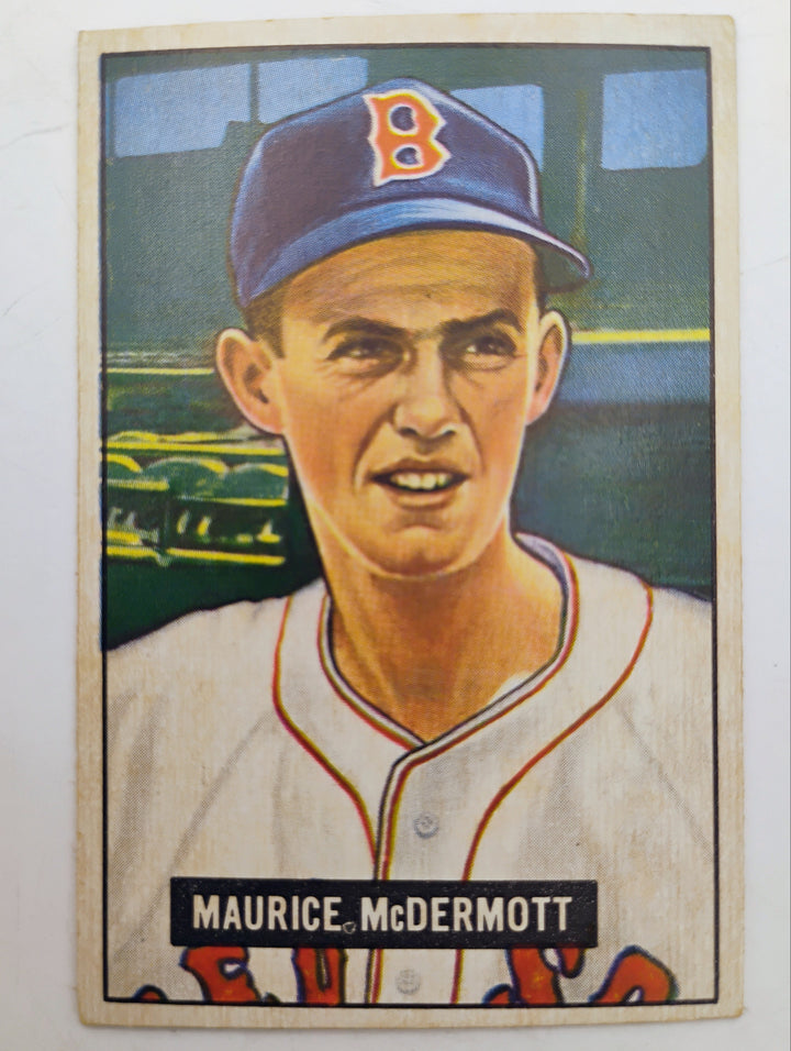 1951 Bowman Baseball Maurice McDermott #15 EX-Mint Partial Set Break