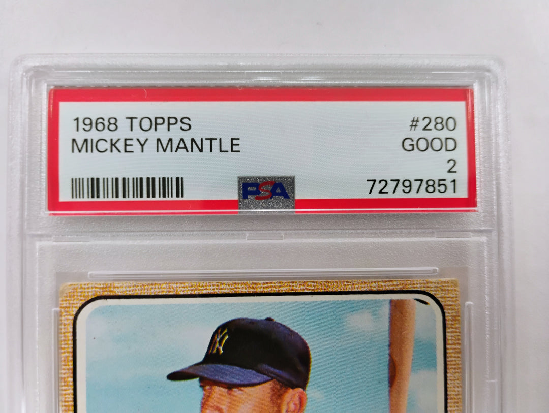 1968 Topps Mickey Mantle #280 PSA 2 Good