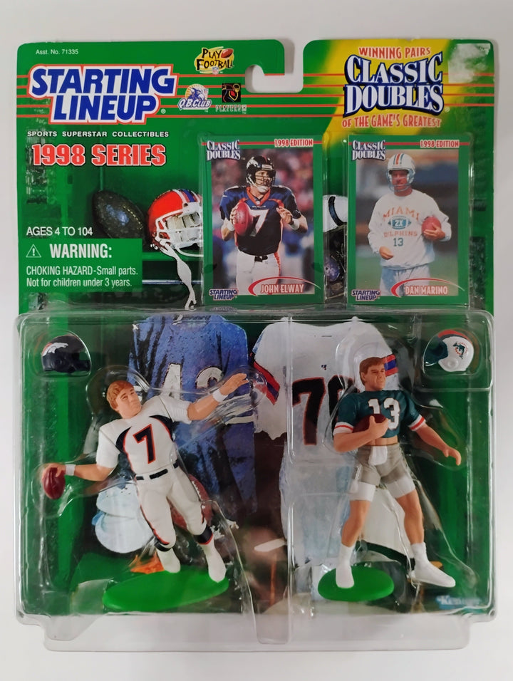 1998 Kenner Starting Lineup Classic Doubles John Elway/Dan Marino Sealed