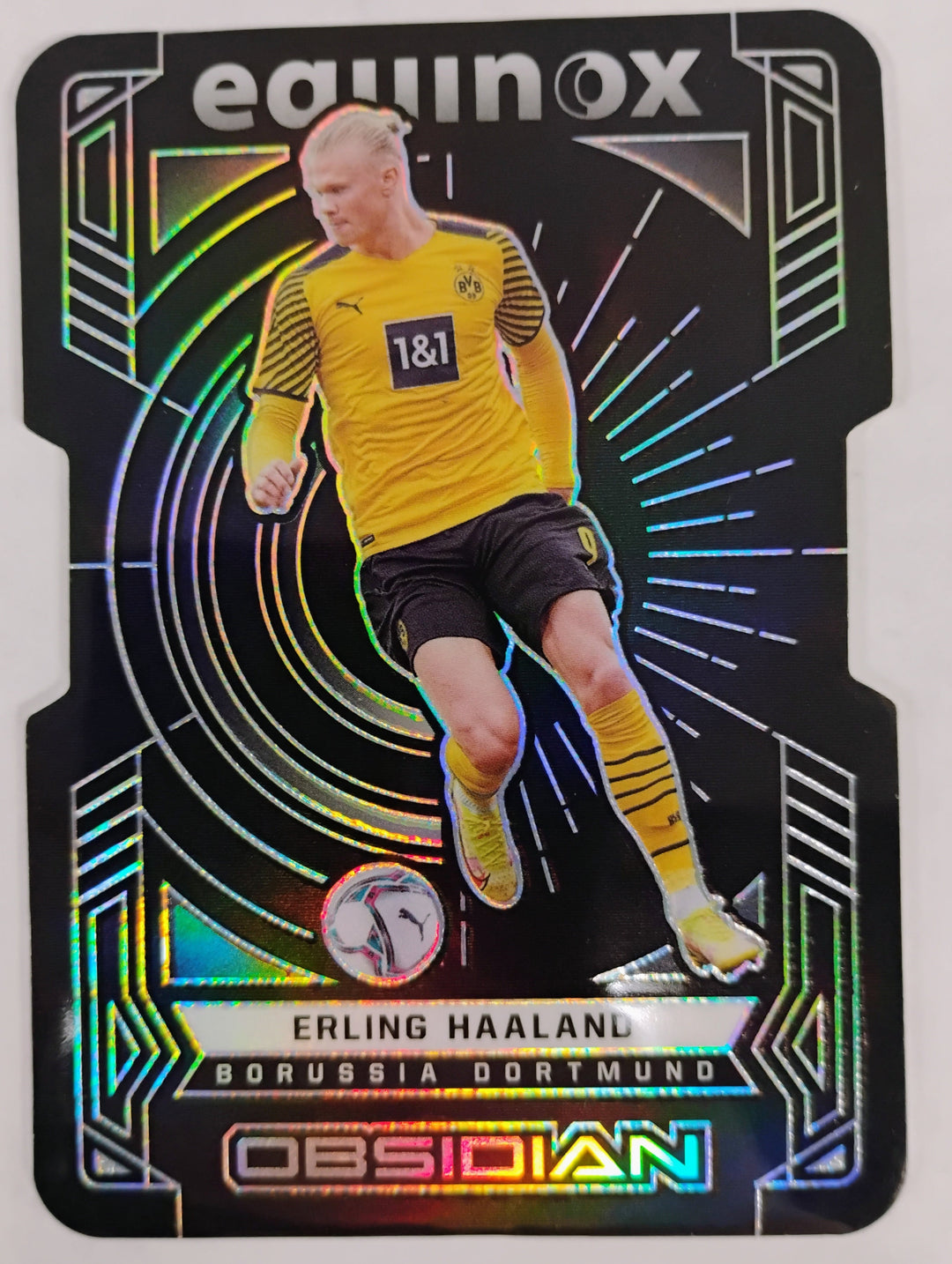 2021-22 Panini Obsidian Soccer Erling Haaland Equinox #'D 99/99  EX-Mint