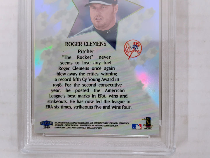 1999 Fleer Brilliants Roger Clemens Shining Stars Pulsars PSA 9 Mint