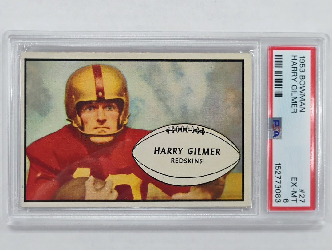 1953 Bowman Football Harry Gilmer #27 PSA 6 EX-MT