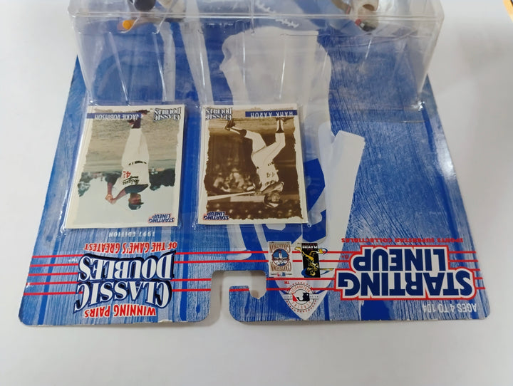 1997 Kenner Starting Lineup Classic Doubles Hank Aaron/Jackie Robinson Sealed