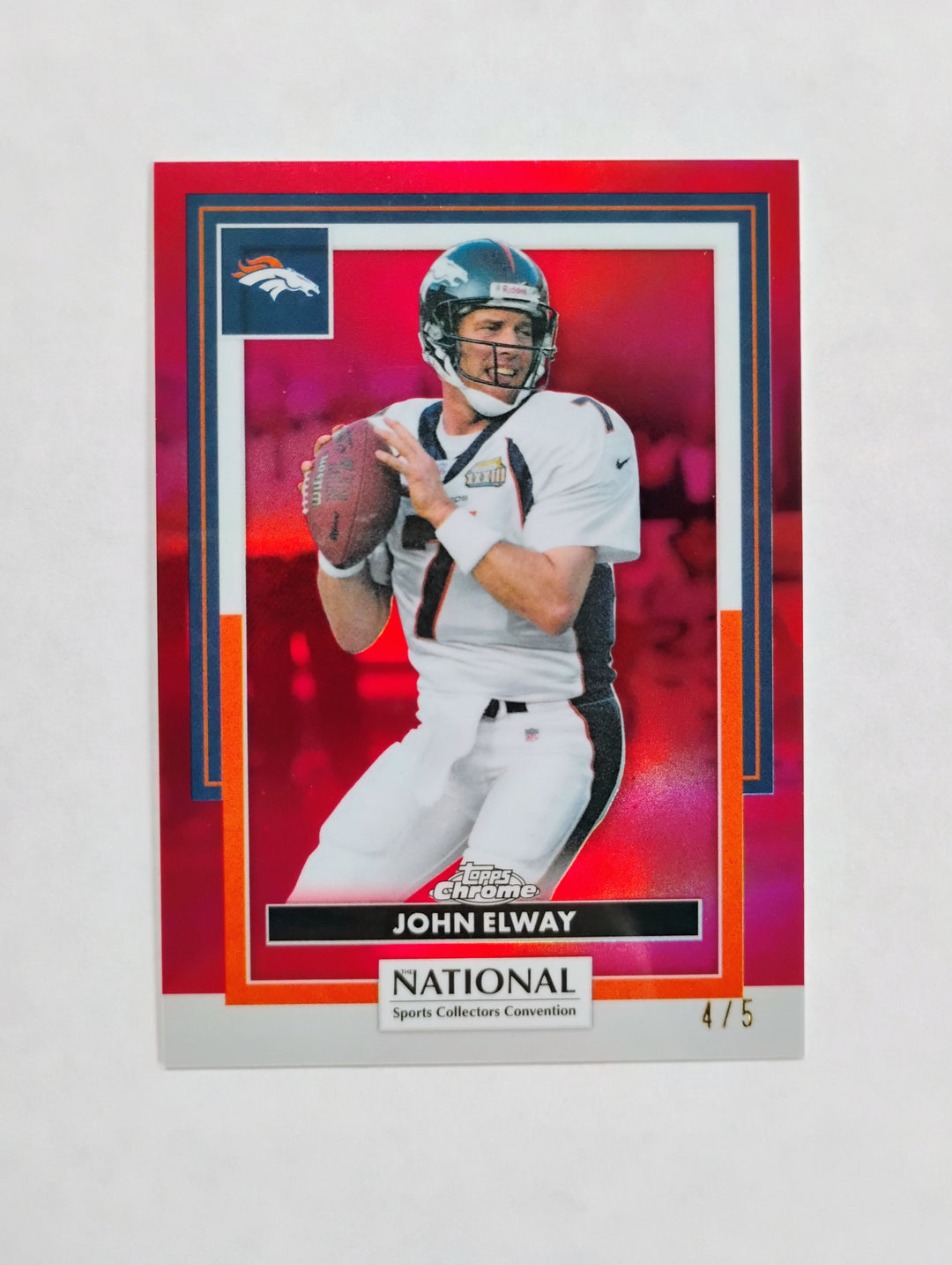 2026 Topps Chrome Football John Elway #NFL-24 The National /5