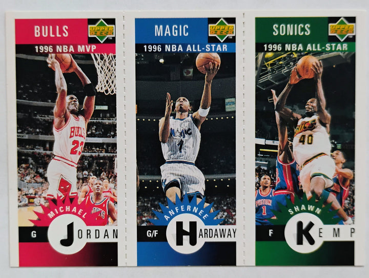 1996-97 Upper Deck Basketball Jordan/Hardaway/Kemp #M78