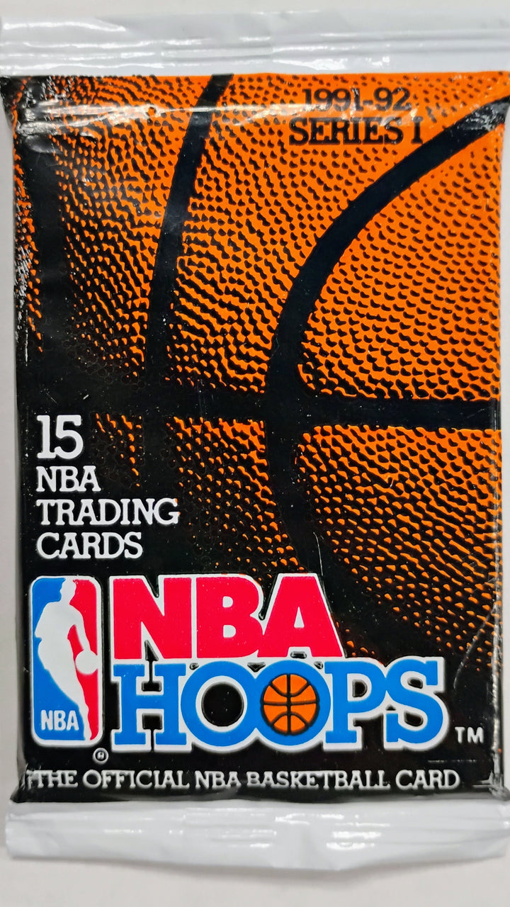 1991-92 NBA Hoops Basketball Series 1 Sealed Pack