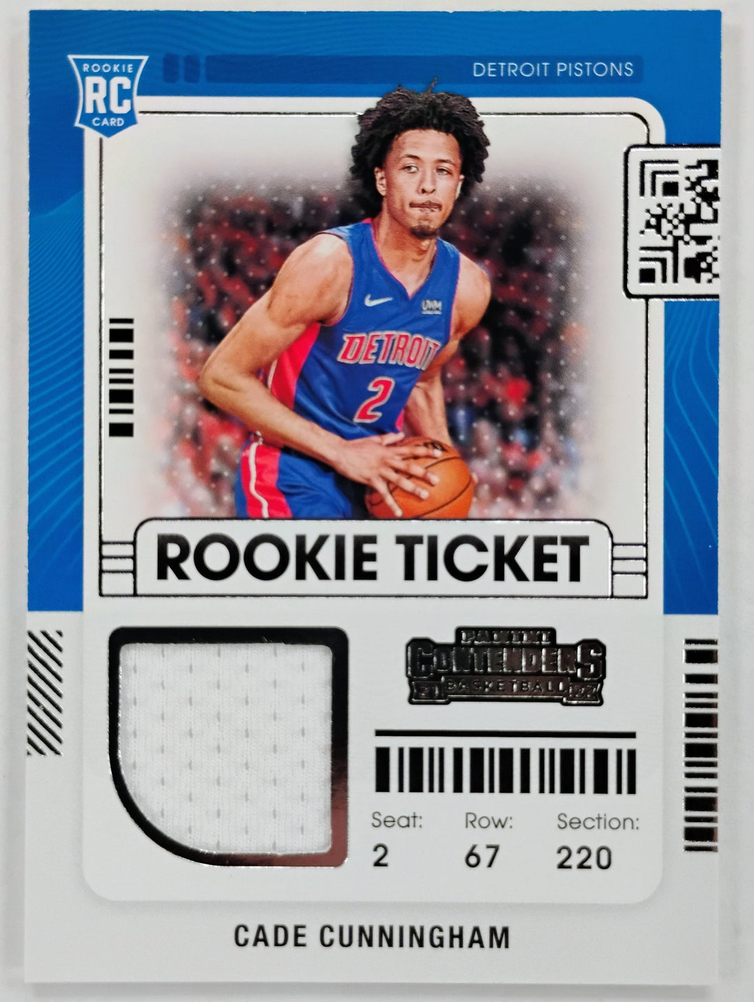 2021-22 Panini Contenders Basketball Cade Cunningham RC #RTS-CCU Rookie Ticket