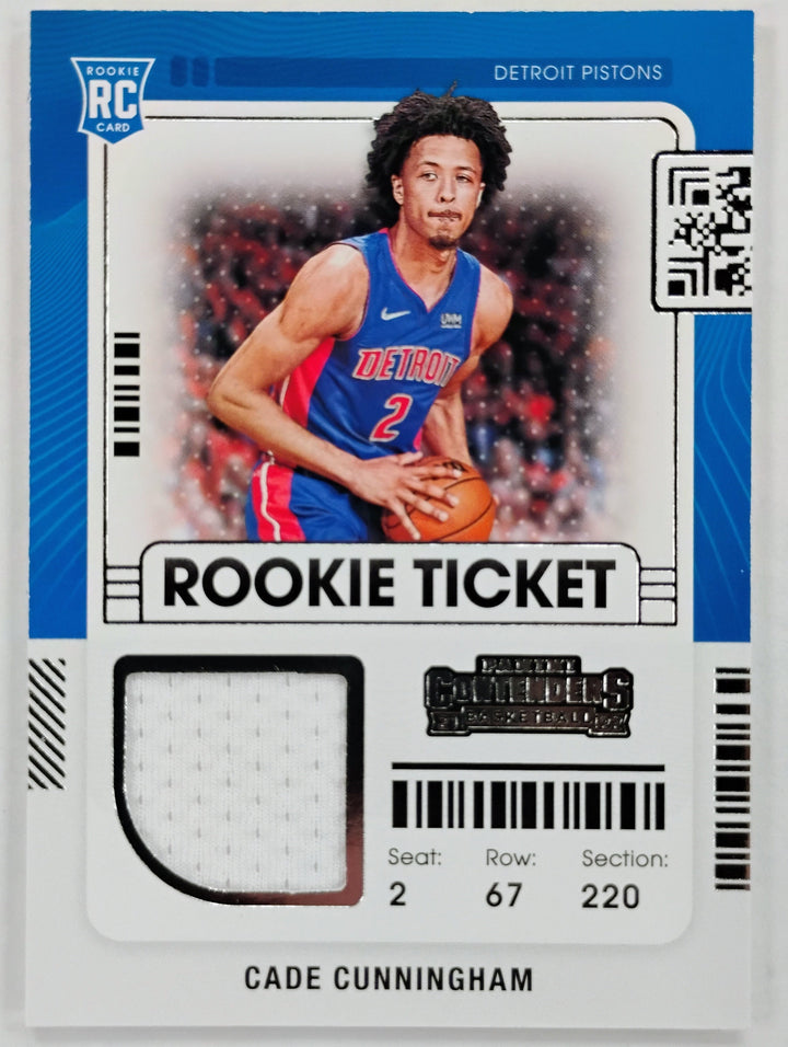2021-22 Panini Contenders Basketball Cade Cunningham RC #RTS-CCU Rookie Ticket