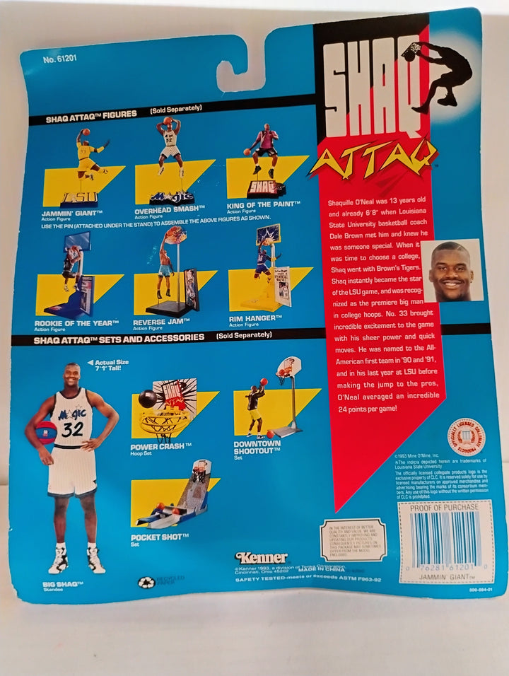 1993 Kenner Shaq Attaq Jammin' Giant LSU