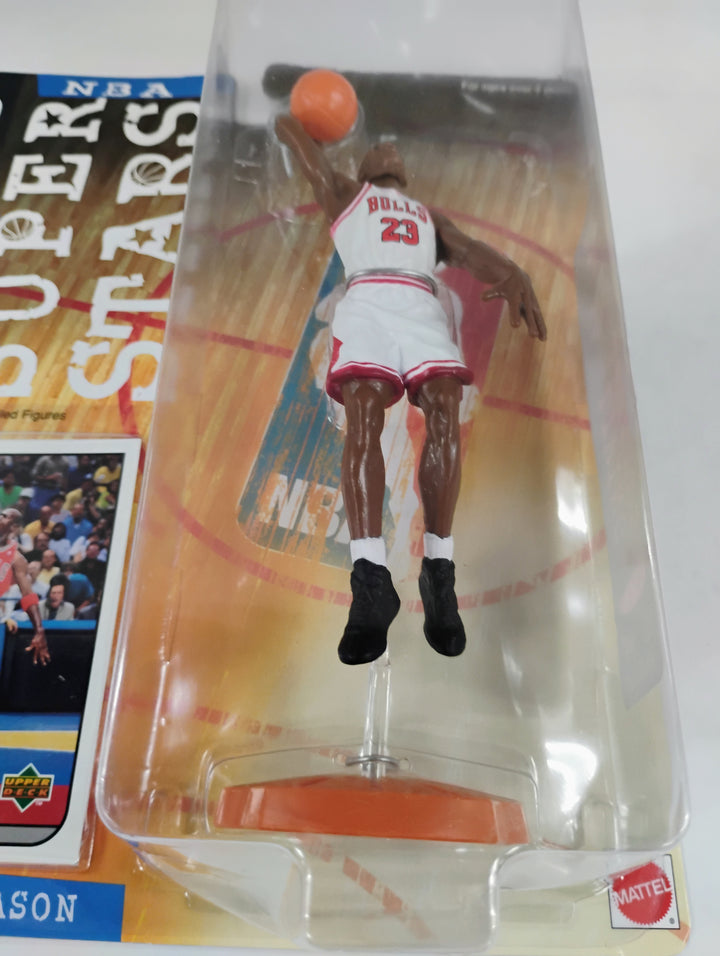 1998 Mattel NBA Super Stars Basketball Michael Jordan 2 of 4 White Jersey