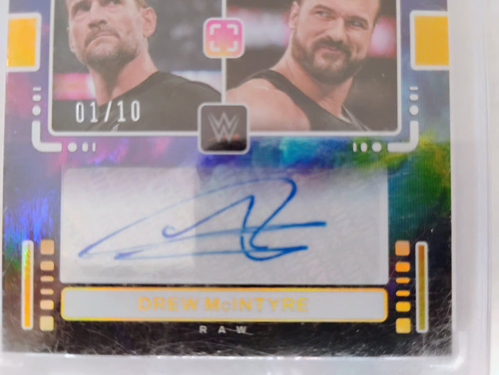 2024 Photogenic WWE Wrestling CM Punk Drew McIntyre Dual Autograph /10