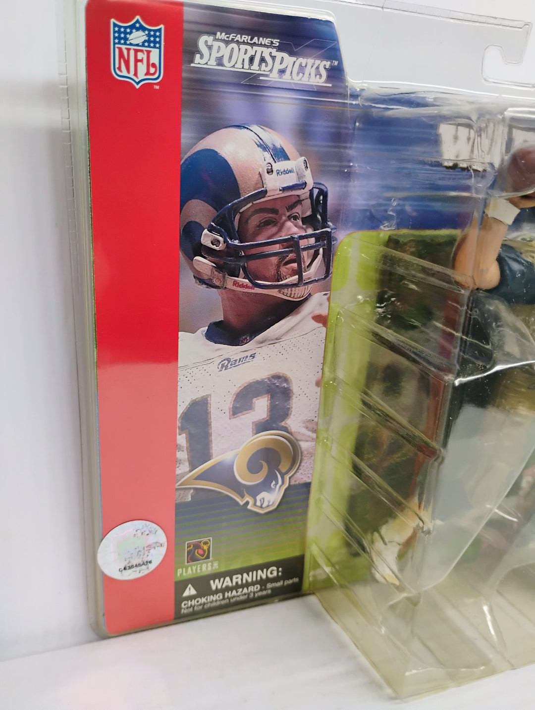 2001 Mcfarlane NFL Football Series 1 Kurt Warner Rams White Sealed
