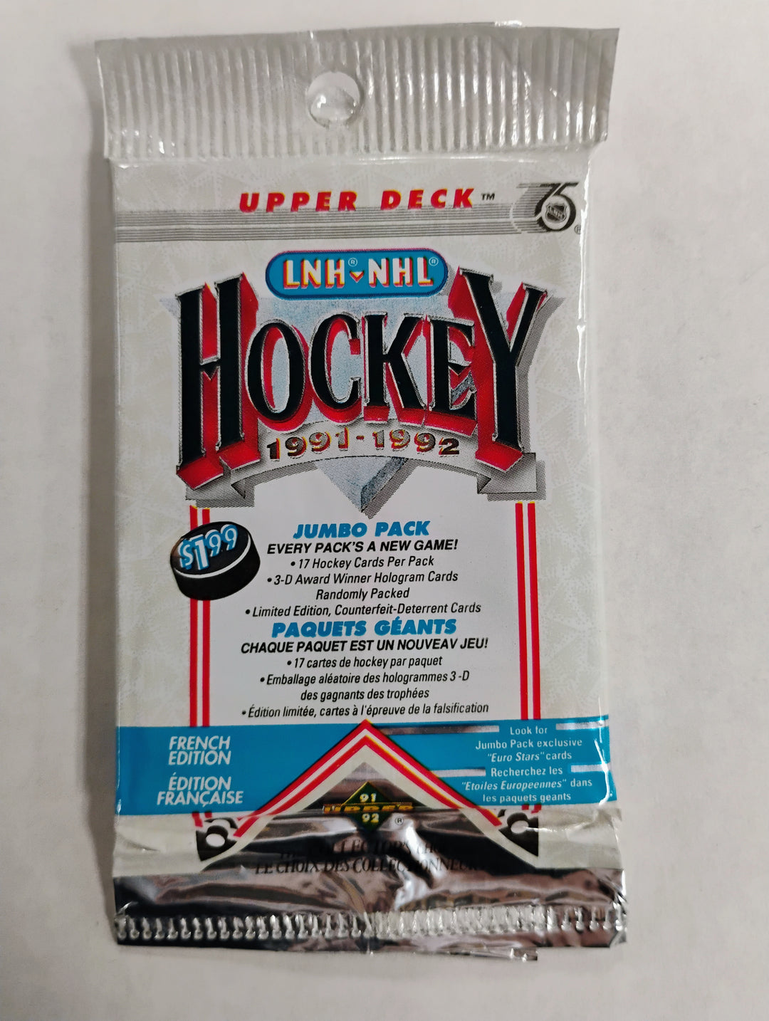 1991-92 Upper Deck Hockey Jumbo Pack
