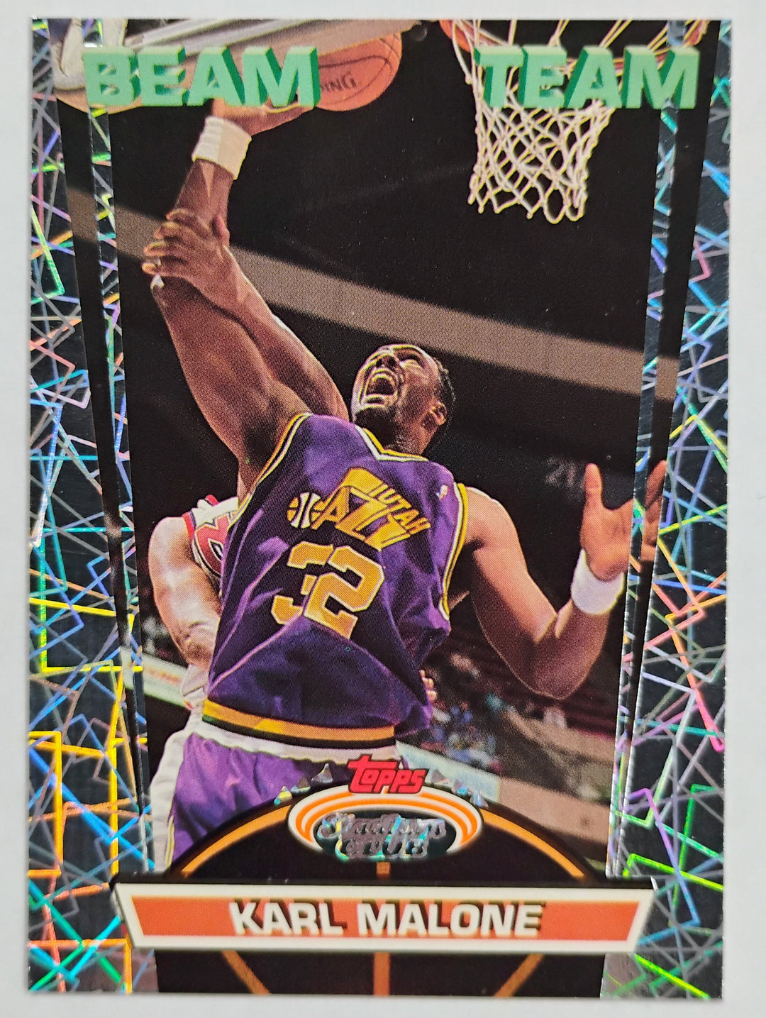 1992-93 Stadium Club Basketball Karl Malone #17 Beam Team