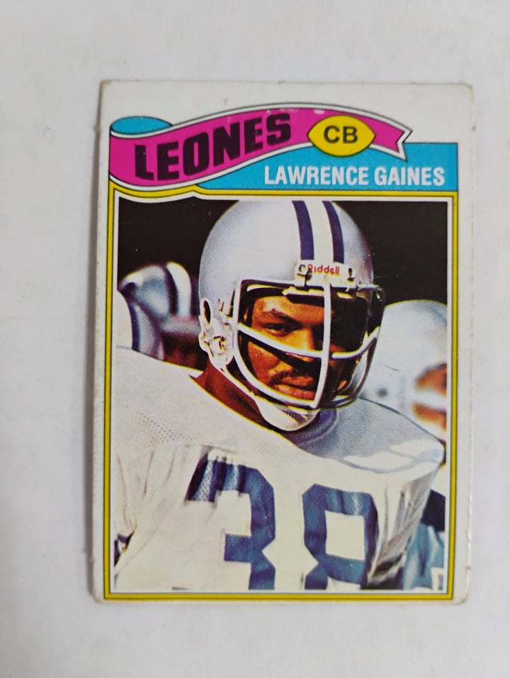 1977 Topps Mexican Football Lawrence Gains #21 "Dirty Dozen" SP