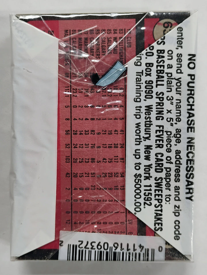 1989 Topps Baseball Cello Pack