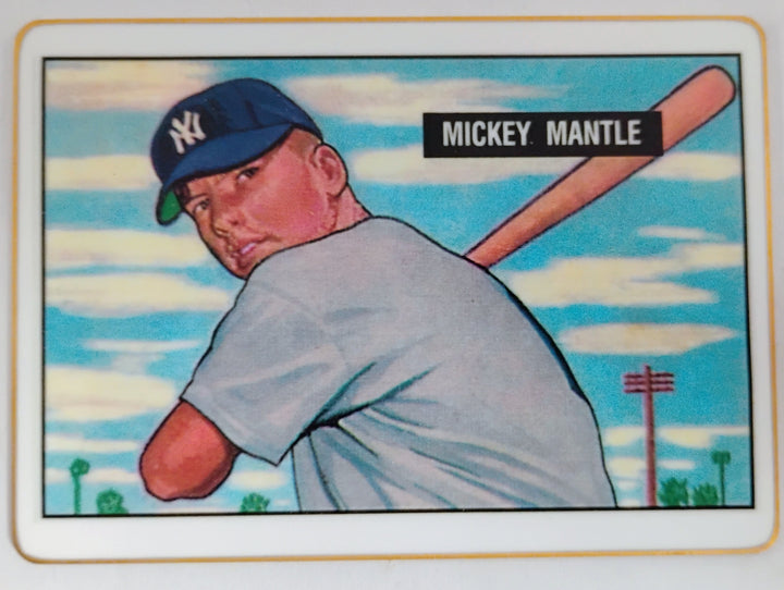1951 Bowman Baseball Mickey Mantle R&N Porcelain RC Limited Edition