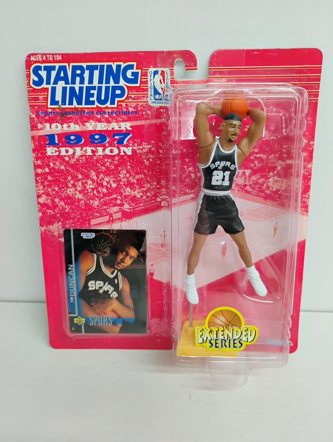 1997 Starting lineup Basketball Tim Duncan Extended Series