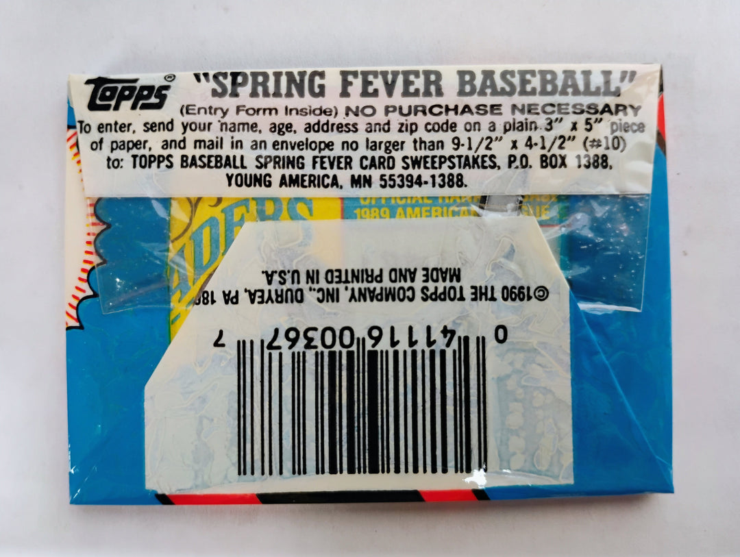1990 Topps Leaders Sealed Pack