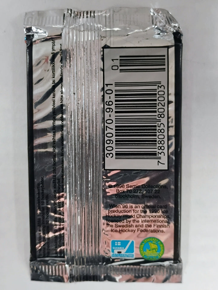 1996 Semic Collections Wein '96 Hockey World Cup Champions Sealed Pack