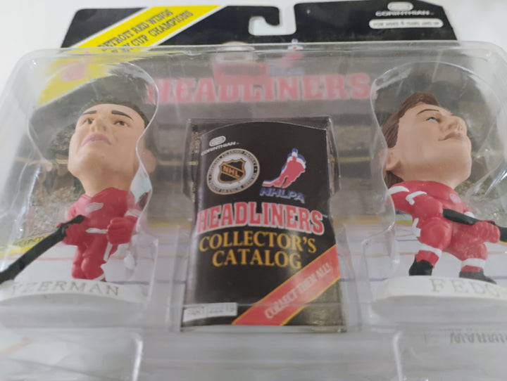 1997 Headliners Detroit Red Wings Stanley Cup Champions Yzerman/Ferorov Sealed