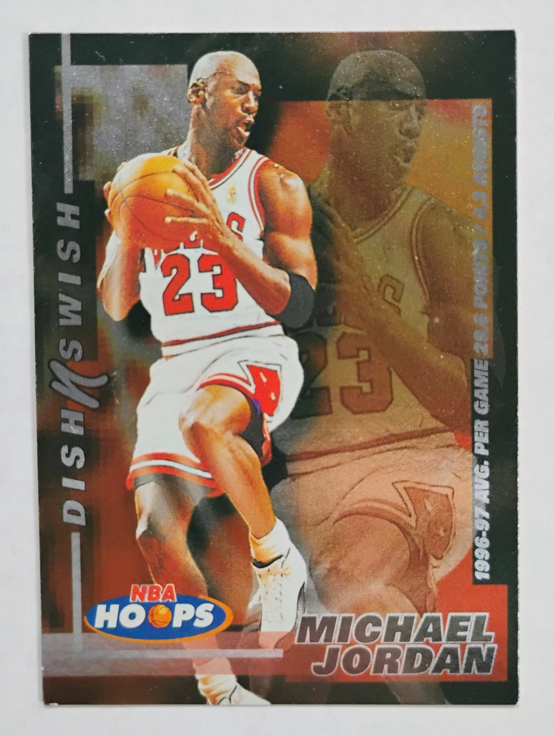 1997-98 NBA Hoops Basketball Michael Jordan #5 Dish N Swish