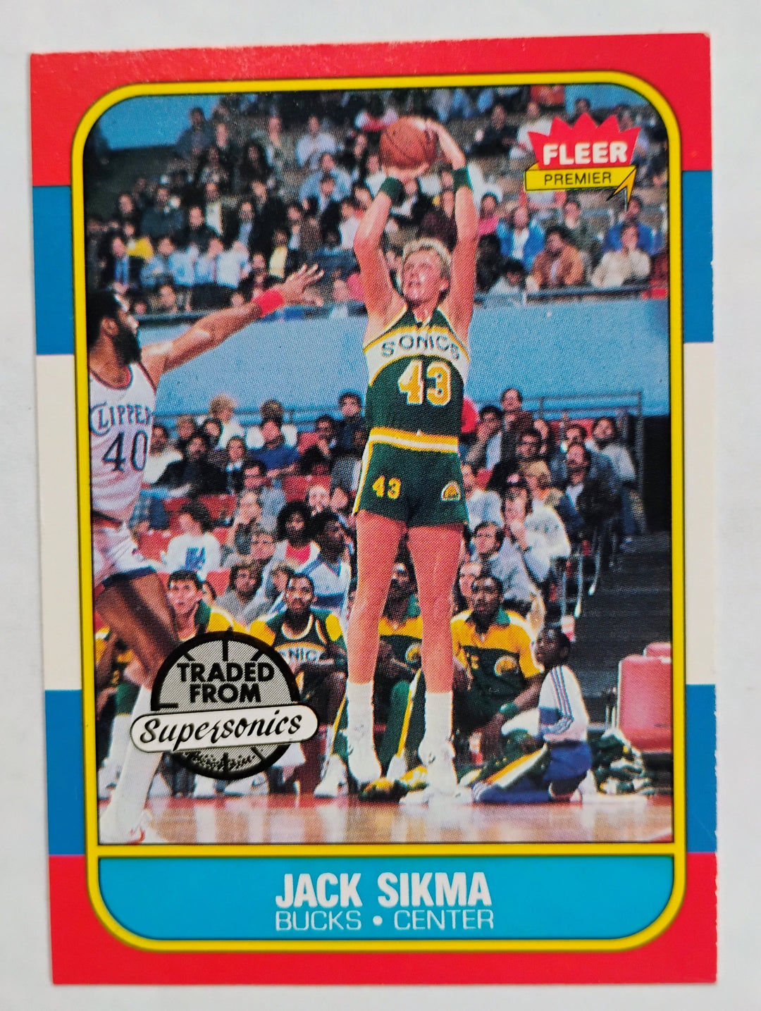 1986-87 Fleer  Basketball Jack Sikma #102