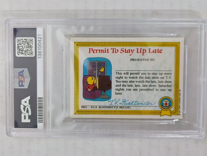 1986 Topps Garbage Pail Kids Nasty Nick 1a U.K. Minis PSA 4 VG-EX