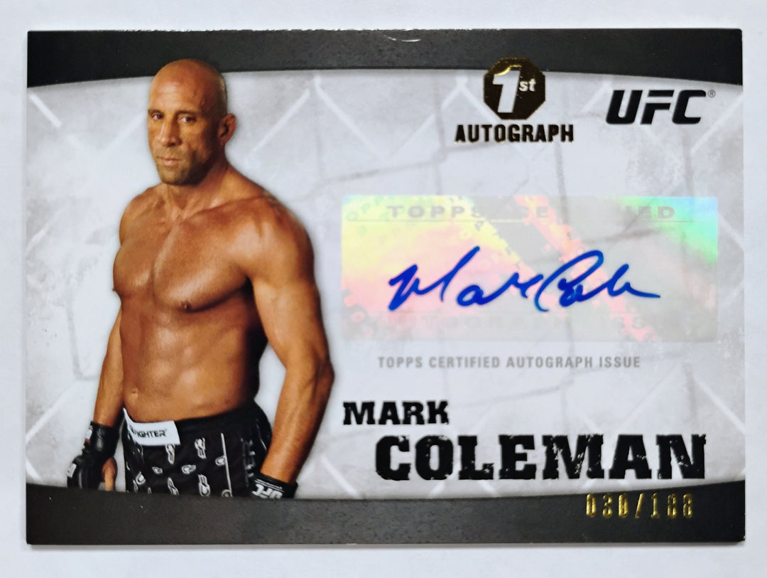 2010 Topps UFC Mark Coleman #A-MCO /188 "1st Autograph" Knockout!